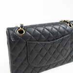 CHANEL Handbag 21B Grey Caviar Quilted Classic Flap Medium Light Gold Hardware -Knockoff
