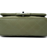 CHANEL Handbag 21B Military Green Lambskin Quilted Mini Rectangular Single Silver Hardware -Knockoff
