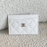 CHANEL Handbag 21B White Caviar Quilted Card Holder LGHW -Knockoff
