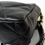 CHANEL Handbag 21C Black Lambskin Quilted 19 Flap Small Mixed Hardware -Knockoff
