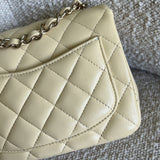 CHANEL Handbag 21C Mini Square Yellow Lambskin Quilted Single Flap LGHW -Knockoff
