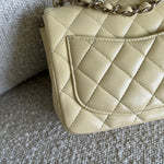 CHANEL Handbag 21C Mini Square Yellow Lambskin Quilted Single Flap LGHW -Knockoff
