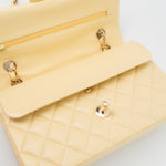 CHANEL Handbag 21C Yellow Lambskin Quilted Classic Flap Small Light Gold Hardware -Knockoff
