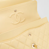 CHANEL Handbag 21C Yellow Lambskin Quilted Classic Flap Small Light Gold Hardware -Knockoff
