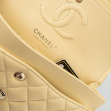 CHANEL Handbag 21C Yellow Lambskin Quilted Classic Flap Small Light Gold Hardware -Knockoff
