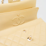 CHANEL Handbag 21C Yellow Lambskin Quilted Classic Flap Small Light Gold Hardware -Knockoff
