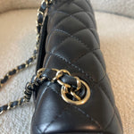 CHANEL Handbag 21K Black Lambskin Quilted Mini Rectangular Single Flap Light Gold Hardware -Knockoff
