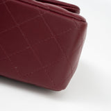 CHANEL Handbag 21K Burgundy Lambskin Quilted Mini Square Flap -Knockoff
