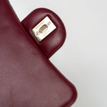 CHANEL Handbag 21K Burgundy Lambskin Quilted Mini Square Flap -Knockoff
