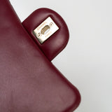 CHANEL Handbag 21K Burgundy Lambskin Quilted Mini Square Flap -Knockoff
