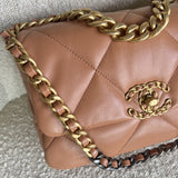 CHANEL Handbag 21K Chanel Caramel 19 Flap Small MHW -Knockoff
