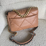 CHANEL Handbag 21K Chanel Caramel 19 Flap Small MHW -Knockoff
