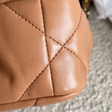 CHANEL Handbag 21K Chanel Caramel 19 Flap Small MHW -Knockoff
