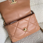 CHANEL Handbag 21K Chanel Caramel 19 Flap Small MHW -Knockoff
