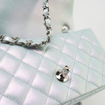 CHANEL Handbag 21K Iridescent Blue Calfskin Quilted Rectangular Mini SHW -Knockoff
