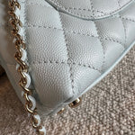 CHANEL Handbag 21K Light Blue Caviar Quilted Coco Handle Small LGHW -Knockoff
