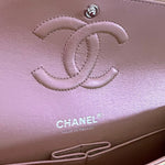 CHANEL Handbag 21K Medium Pink Iridescent Lambskin Quilted Classic Flap SHW -Knockoff
