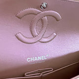 CHANEL Handbag 21K Medium Pink Iridescent Lambskin Quilted Classic Flap SHW -Knockoff
