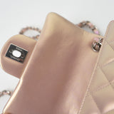 CHANEL Handbag 21K Mini Pink Iridescent Square Lambskin Quilted Classic Flap SHW -Knockoff
