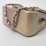 CHANEL Handbag 21K Mini Pink Iridescent Square Lambskin Quilted Classic Flap SHW -Knockoff
