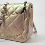 CHANEL Handbag 21K Mini Pink Iridescent Square Lambskin Quilted Classic Flap SHW -Knockoff
