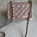 CHANEL Handbag 21K Mini Pink Iridescent Square Lambskin Quilted Classic Flap SHW -Knockoff
