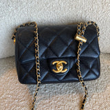 CHANEL Handbag 21K My Perfect Bag Iridescent Black Caviar Quilted AGHW -Knockoff
