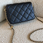 CHANEL Handbag 21K My Perfect Bag Iridescent Black Caviar Quilted AGHW -Knockoff
