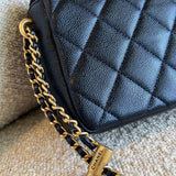 CHANEL Handbag 21K My Perfect Bag Iridescent Black Caviar Quilted AGHW -Knockoff
