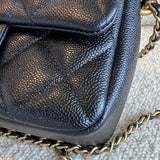 CHANEL Handbag 21K My Perfect Bag Iridescent Black Caviar Quilted AGHW -Knockoff
