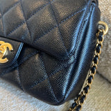 CHANEL Handbag 21K My Perfect Bag Iridescent Black Caviar Quilted AGHW -Knockoff
