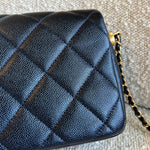 CHANEL Handbag 21K My Perfect Bag Iridescent Black Caviar Quilted AGHW -Knockoff
