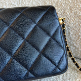 CHANEL Handbag 21K My Perfect Bag Iridescent Black Caviar Quilted AGHW -Knockoff
