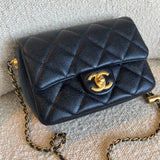 CHANEL Handbag 21K My Perfect Bag Iridescent Black Caviar Quilted AGHW -Knockoff
