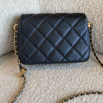 CHANEL Handbag 21K My Perfect Bag Iridescent Black Caviar Quilted AGHW -Knockoff
