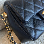 CHANEL Handbag 21K My Perfect Bag Iridescent Black Caviar Quilted AGHW -Knockoff
