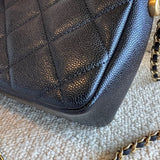 CHANEL Handbag 21K My Perfect Bag Iridescent Black Caviar Quilted AGHW -Knockoff
