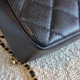 CHANEL Handbag 21K My Perfect Bag Iridescent Black Caviar Quilted AGHW -Knockoff
