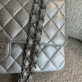 CHANEL Handbag 21K Silver Metallic Caviar Quilted Medium Classic Flap SHW -Knockoff
