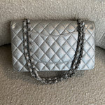 CHANEL Handbag 21K Silver Metallic Caviar Quilted Medium Classic Flap SHW -Knockoff
