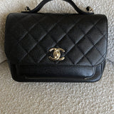 CHANEL Handbag 21P Black Caviar Quilted Medium Business Affinity LGHW -Knockoff
