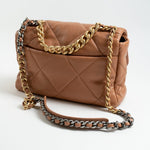 CHANEL Handbag 21P Caramel Lambskin Quilted 19 Flap Large Mixed Hardware -Knockoff
