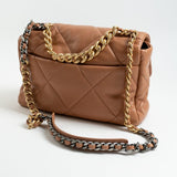 CHANEL Handbag 21P Caramel Lambskin Quilted 19 Flap Large Mixed Hardware -Knockoff
