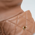 CHANEL Handbag 21P Caramel Lambskin Quilted 19 Flap Large Mixed Hardware -Knockoff
