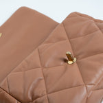 CHANEL Handbag 21P Caramel Lambskin Quilted 19 Flap Large Mixed Hardware -Knockoff
