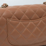 CHANEL Handbag 21P Caramel Lambskin Quilted Mini Rectangular Single Flap LGHW -Knockoff
