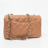 CHANEL Handbag 21P Caramel Lambskin Quilted Mini Rectangular Single Flap LGHW -Knockoff
