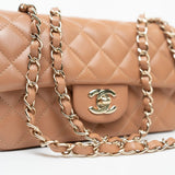 CHANEL Handbag 21P Caramel Lambskin Quilted Mini Rectangular Single Flap LGHW -Knockoff
