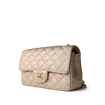 CHANEL Handbag 21P Gold Grained Lambskin Mini Rectangular Flap Light Gold Hardware -Knockoff
