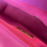 CHANEL Handbag 21P Magenta Lambskin Quilted 19 Flap Large Mixed Hardware -Knockoff
